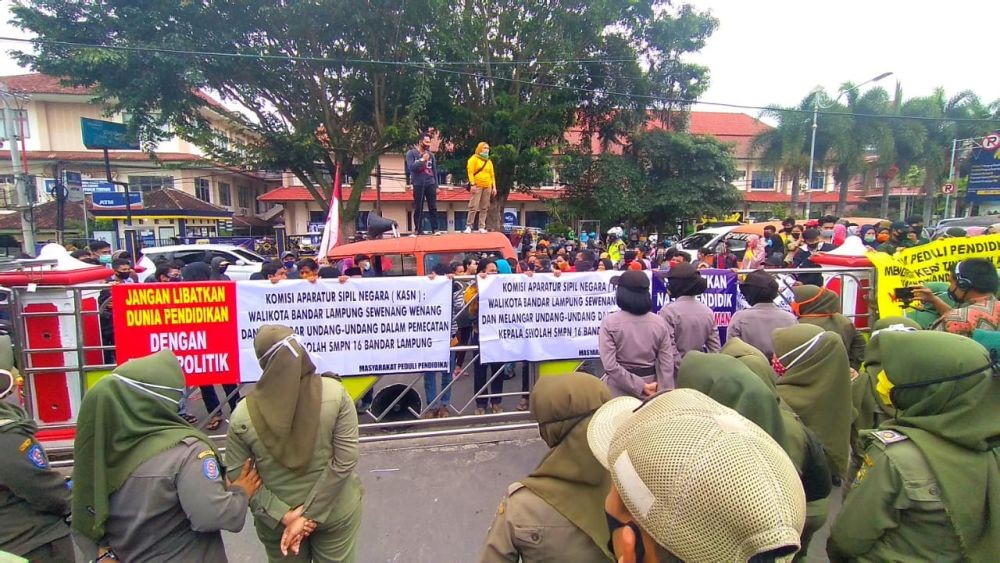 Tiga Aksi Unjuk Rasa Warnai Bandar Lampung, Ada Apa? 