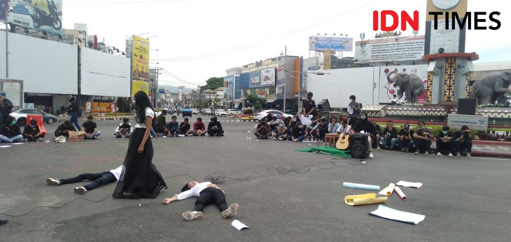 Tiga Aksi Unjuk Rasa Warnai Bandar Lampung, Ada Apa? 