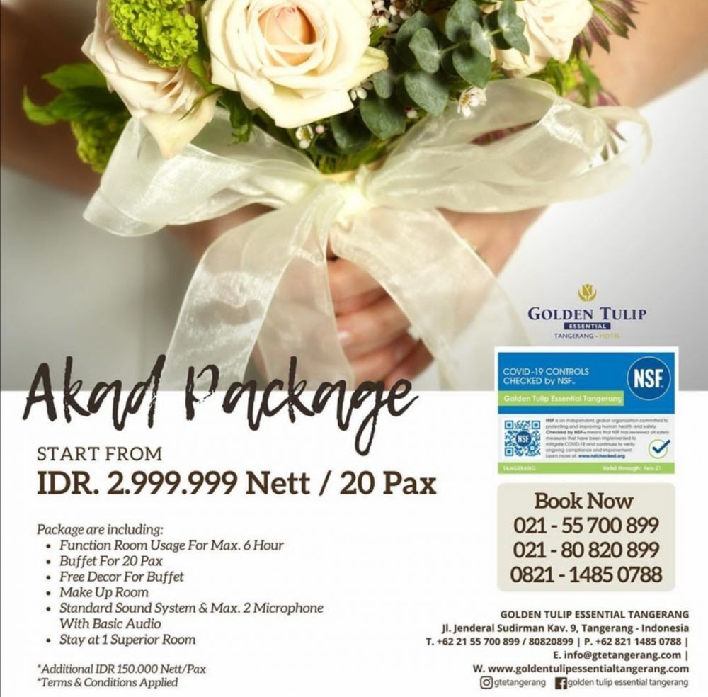 Minim Budget, Nih 5 Paket Intimate Wedding Murah di Tangerang
