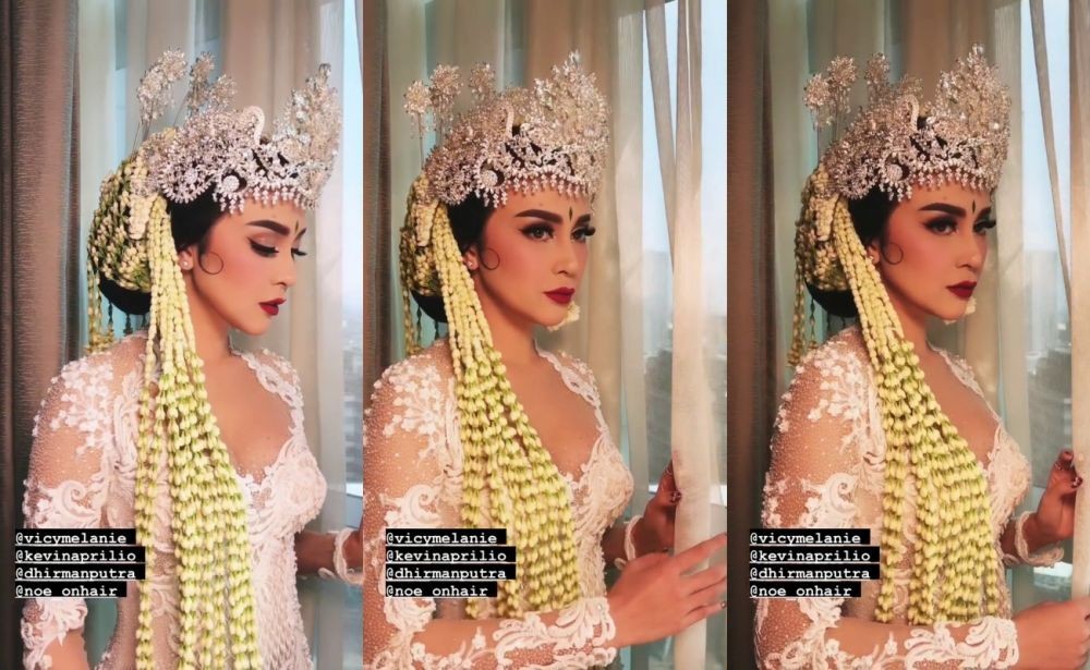 9 Potret Nikahan Kevin Aprilio-Vicy Melanie, Bak Raja dan Ratu Semalam