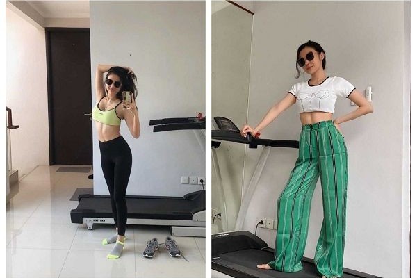 Pamer Perut Rata, 10 Potret Bugar Vicy Melanie Istri Kevin Aprilio