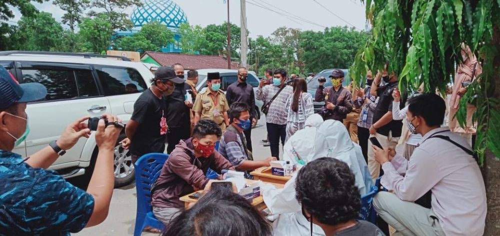 Reaktif Saat Rapid Test, Rombongan Dilarang Masuk Bandar Lampung