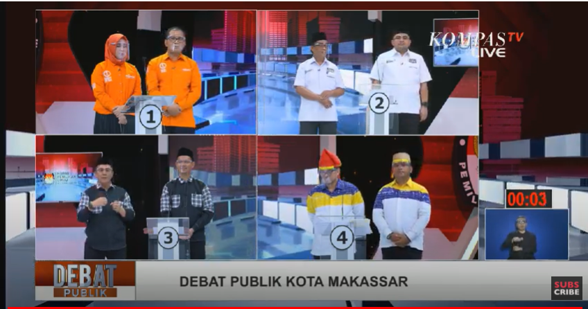 [BREAKING] Debat Pilkada Makassar, Appi Tanya Danny Pomanto: Mana Petepete Smart?