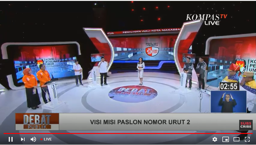 [BREAKING] Debat Pertama Pilkada Makassar, 4 Paslon Unjuk Program Pendidikan