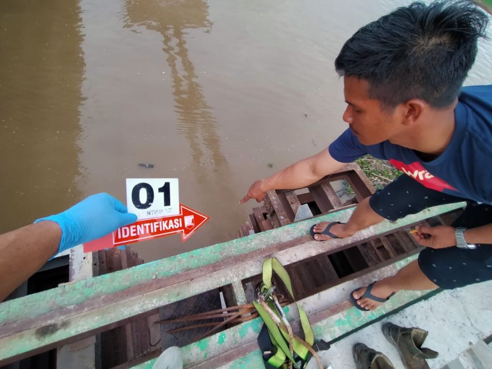Pembangunan Jembatan Tanjung Raja Memakan Korban, 1 Pekerja Tenggelam