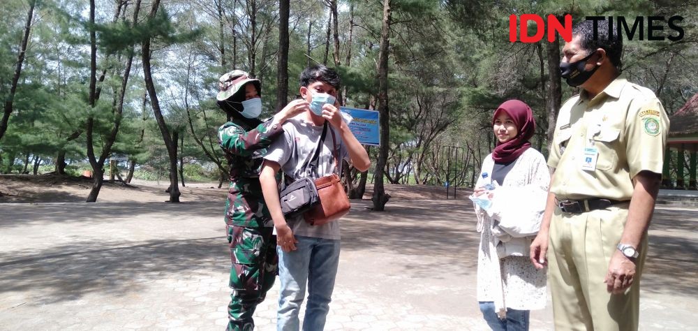 Piknik Tak Pakai Masker, Puluhan Wisatawan Terjaring Razia Prokes 