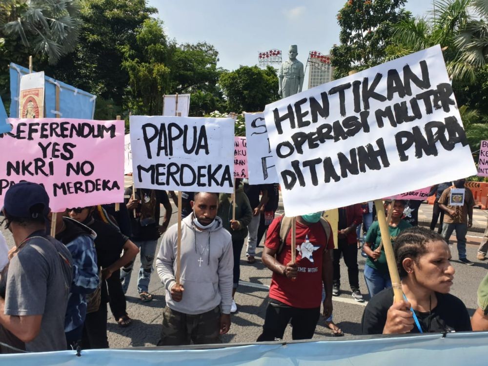 Hari Pahlawan, Mahasiswa Papua di Surabaya Turun ke Jalan Desak Ini