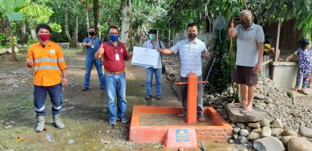 Tambang Martabe Bangun Fasilitas Air Bersih di Desa Batuhoring