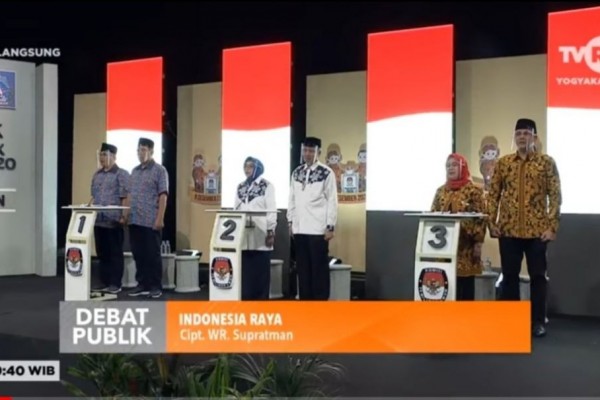 Debat Publik Pilkada Sleman, Paslon Adu Visi Optimalkan Pembangunan