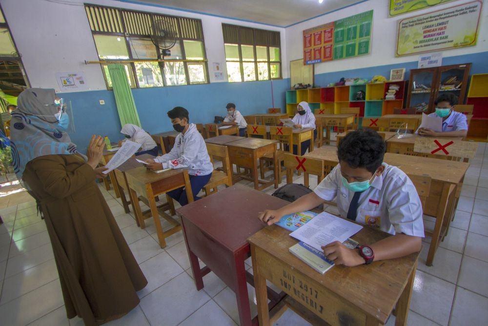 Ini Cara Sekolah di Makassar Terapkan Prokes PTM Terbatas 
