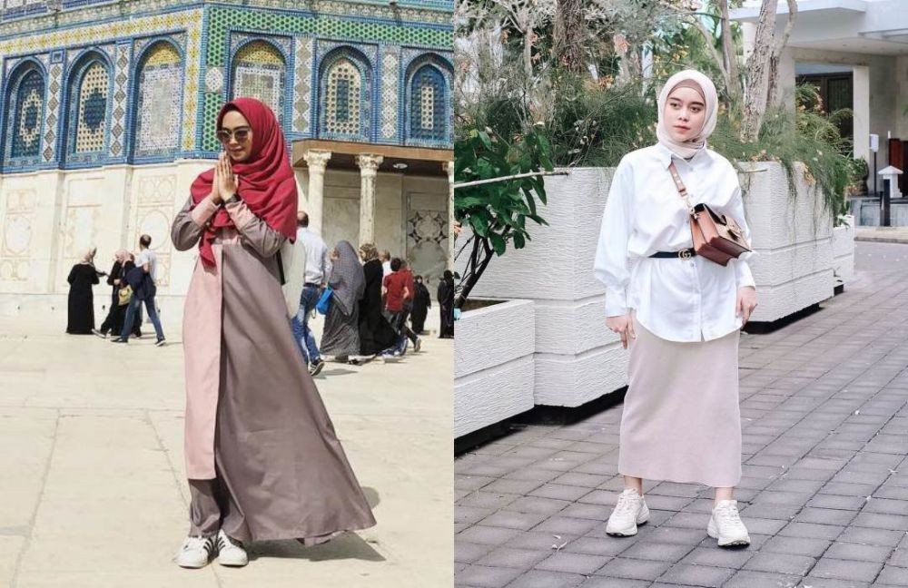 Panutan Millennials, 10 Adu Gaya Hijab ala Ria Ricis Vs Lesti Kejora