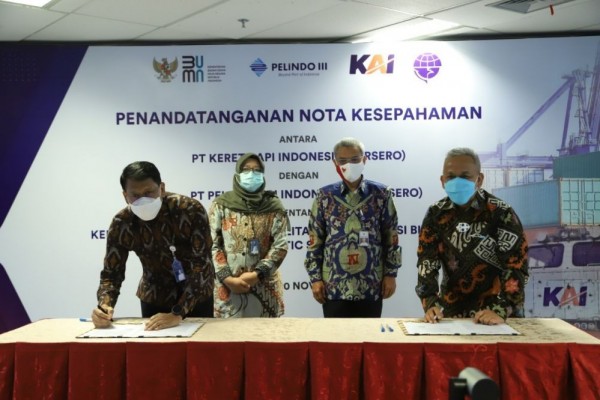 KAI-Pelindo III Kolaborasi Optimalisasi Aset dan Inovasi Proses Bisnis