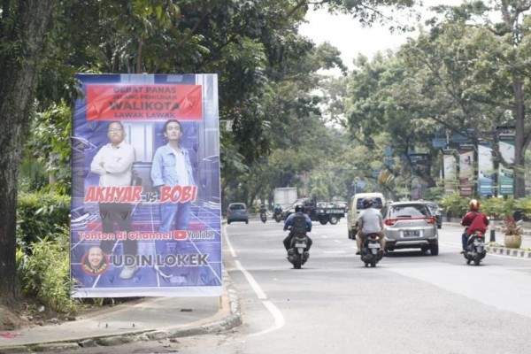 Bikin Penasaran, Ada Baliho Debat Panas Wali Kota Lawan-lawak di Medan