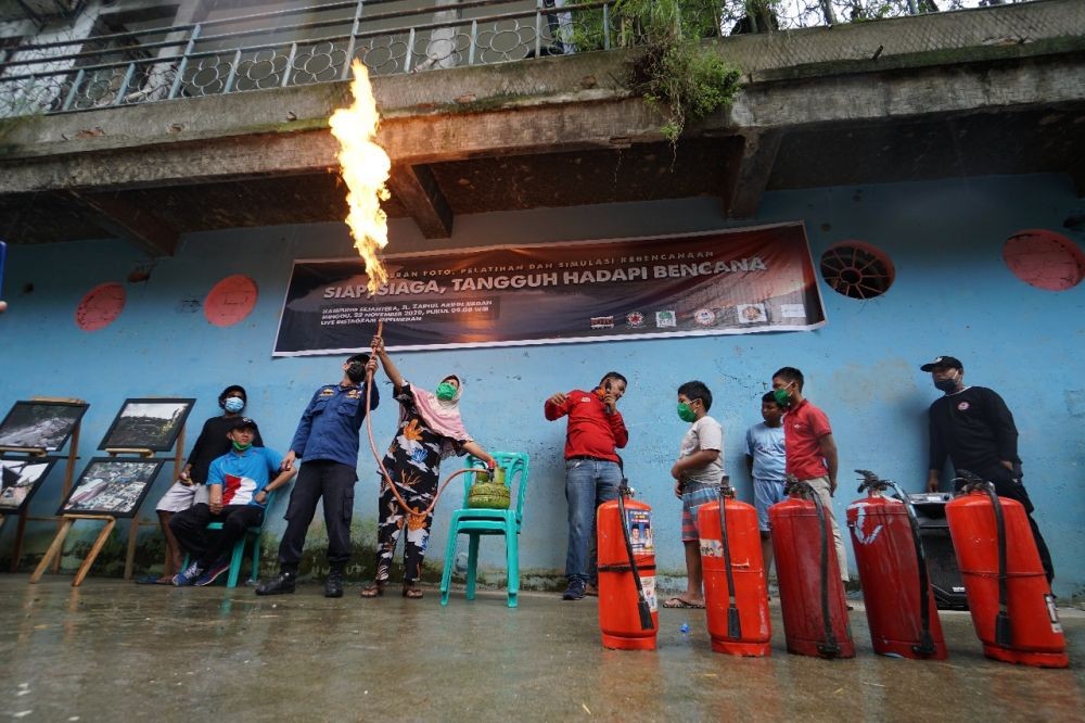 Seru, Ada Edukasi Kesiapsiagaan Bencana di Kampung Sejahtera Medan