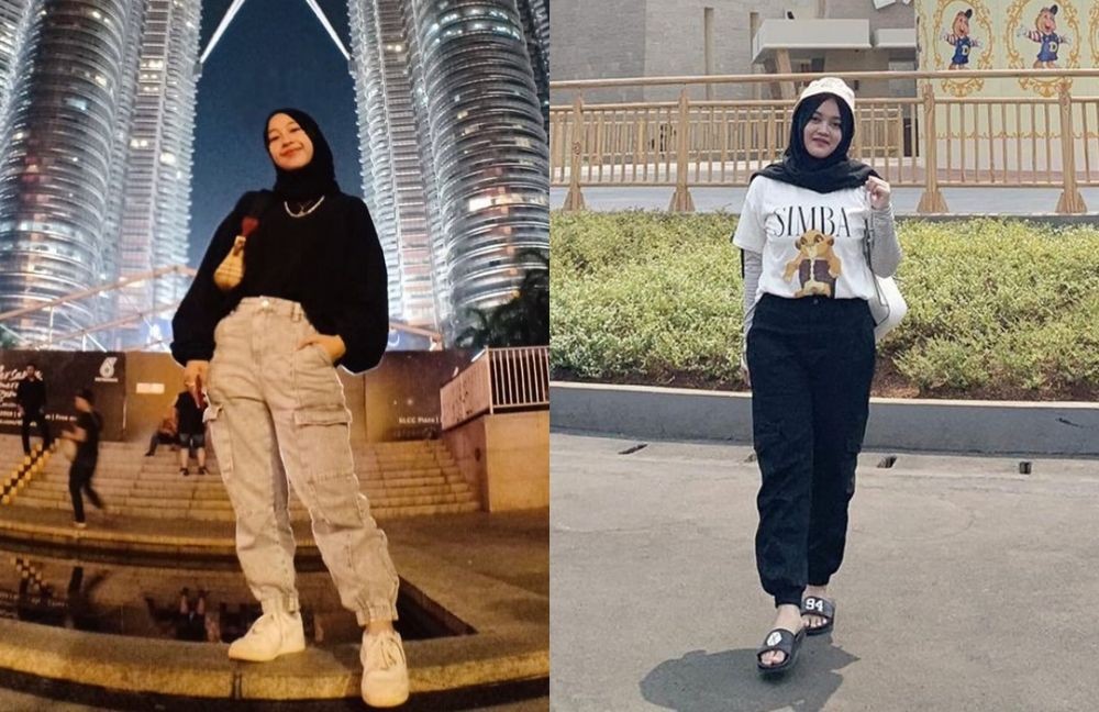 Punya Style Hijab yang Hype, 10 Adu Gaya Putri Delina Vs Adiba Khanza