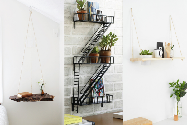 11 Inspirasi Rak Gantung yang Cocok buat Rumah Mungil, Ajaib deh!