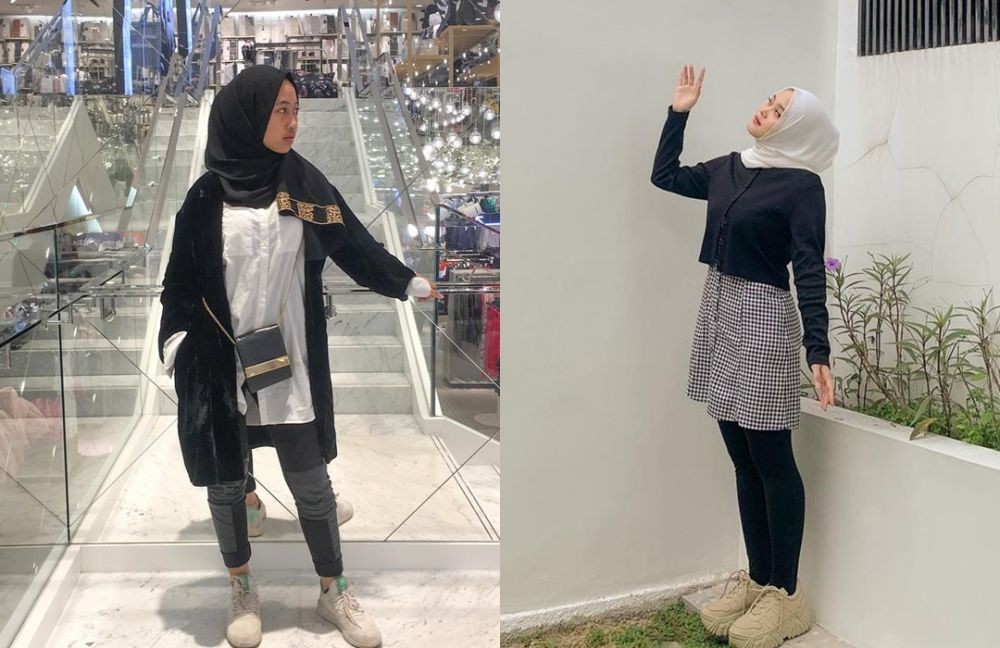 Punya Style Hijab yang Hype, 10 Adu Gaya Putri Delina Vs Adiba Khanza