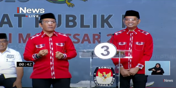 Debat Pilkada Makassar, 4 Paslon Bicara Reklamasi dan Wilayah Pesisir