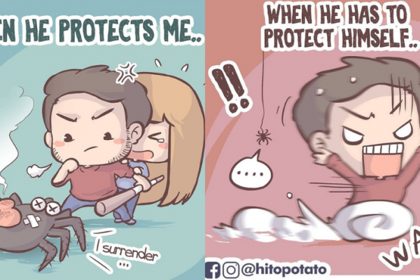 Kocak Abis, 10 Ilustrasi Pasangan Ini Pasti Bikin Sirik Kaum Jomblo