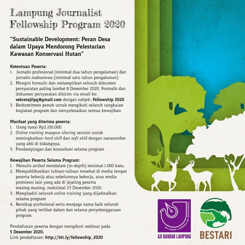 AJI Bandar Lampung-Bestari Beri Beasiswa Rp16,8 Juta untuk Jurnalis