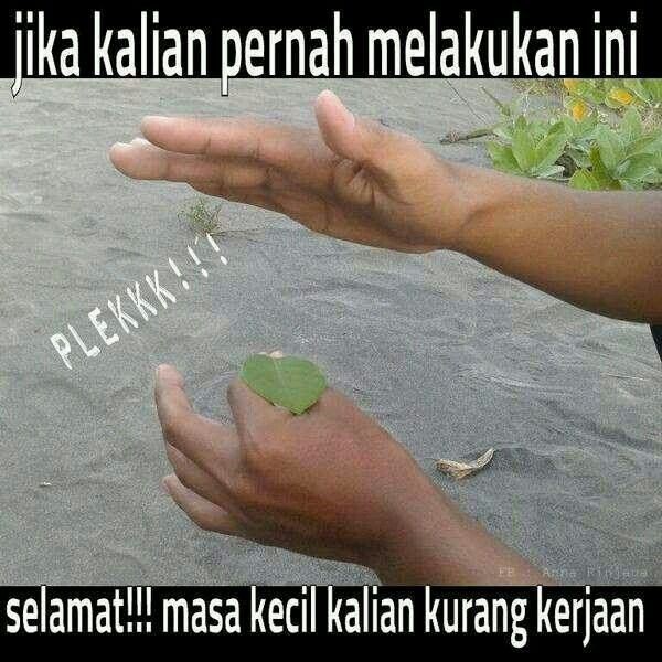 Nostalgia Sambil Ngakak, 10 Meme Masa Kecil Kurang Kerjaan