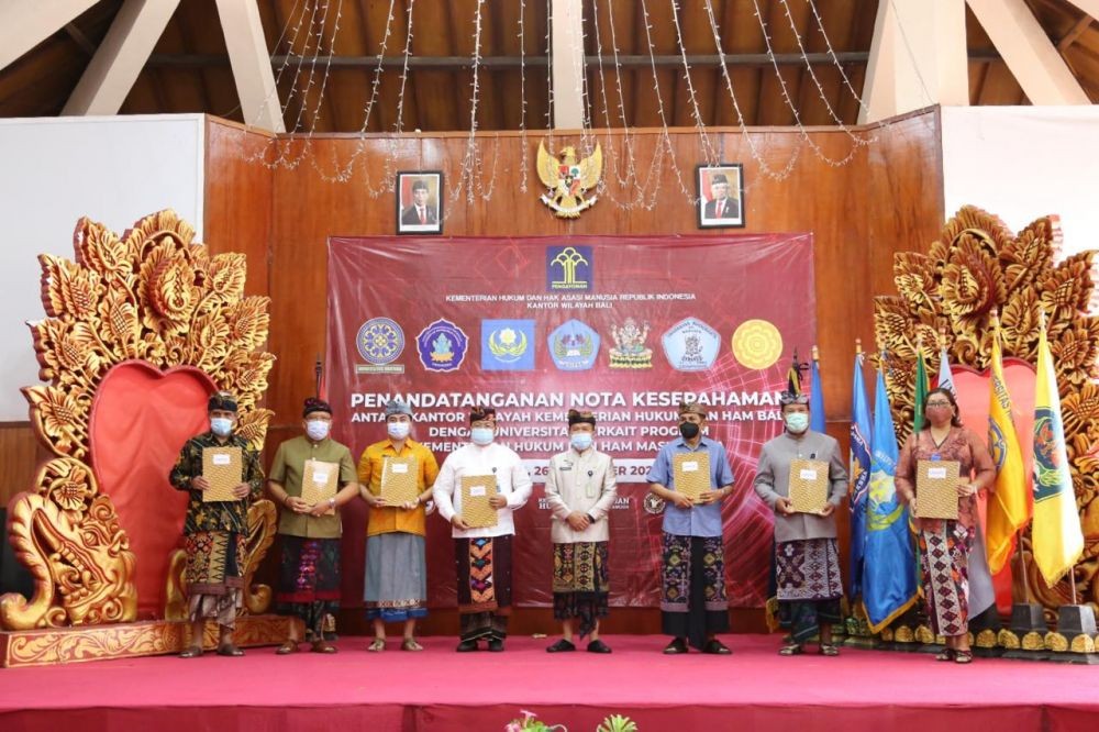 Kanwilkumham Bali Gandeng 8 Universitas untuk Edukasi Hukum di Desa