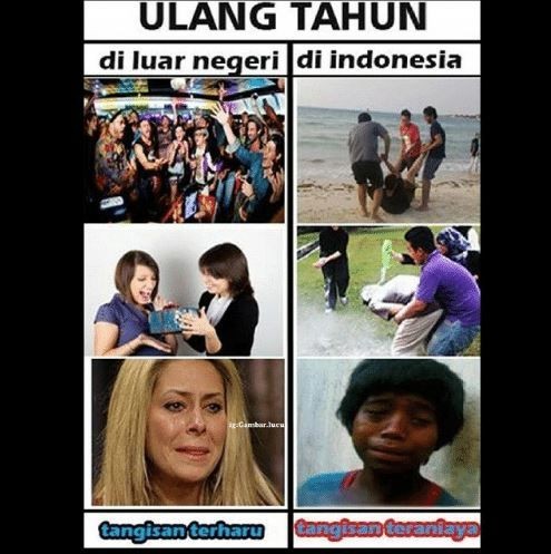 Ngakak 10 Meme Kocak Beda Kelakuan Orang Indonesia Vs Luar Negeri