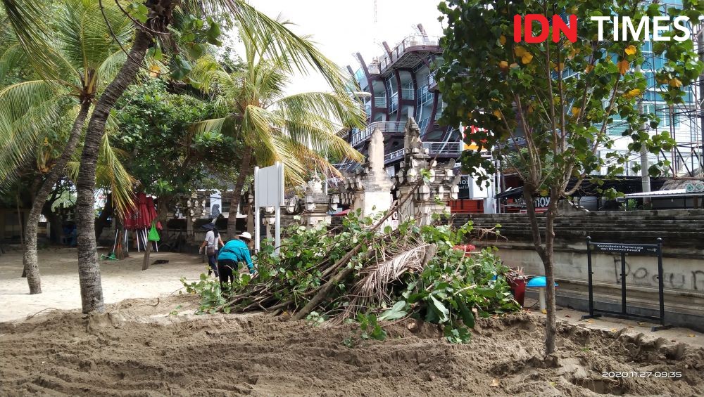 10 Potret Penanganan Abrasi dan Suasana Terkini di Pantai Kuta Bali