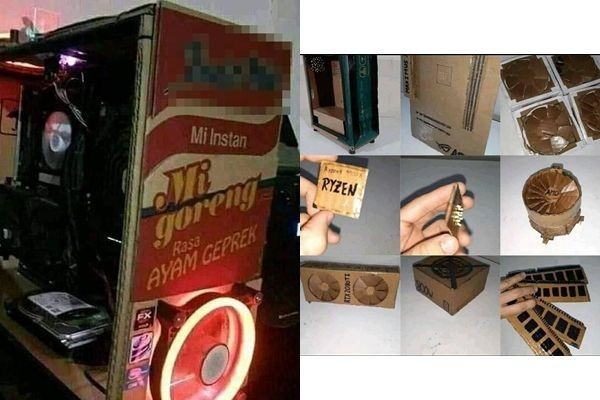 10 Potret Kocak Rakit PC Low Budget, Bisa Nyala Saja Sudah Syukur