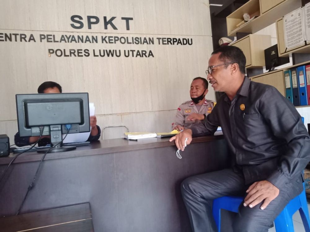 Ketua DPRD Lutra Lapor Calon Wakil Bupati ke Polisi terkait Penghinaan