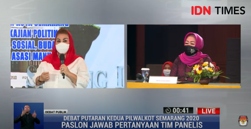 Debat Publik Pilwakot Semarang, Hendi-Ita Janji Tidak Akan Gusur PKL