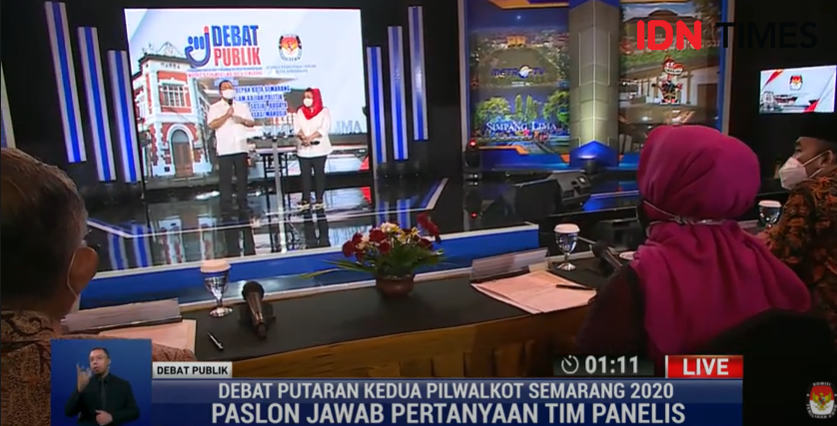 Debat Publik Pilwakot Semarang, Hendi-Ita Janji Tidak Akan Gusur PKL