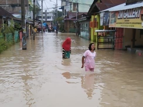 Kota Tebing Tinggi Dilanda Banjir, 4.362 Rumah Warga Terendam