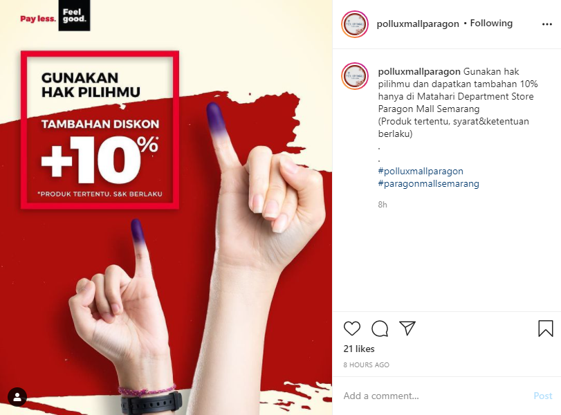 8 Promo dan Diskon Pilkada 2020 di Semarang, Cukup Tunjukkan Jari Ungu