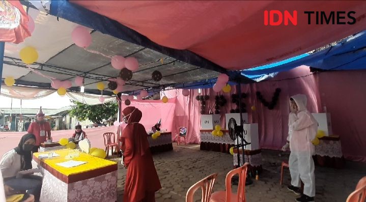 Cerita KPPS Bandar Lampung Bikin Dekorasi Unik di TPS demi Gaet Pemilih