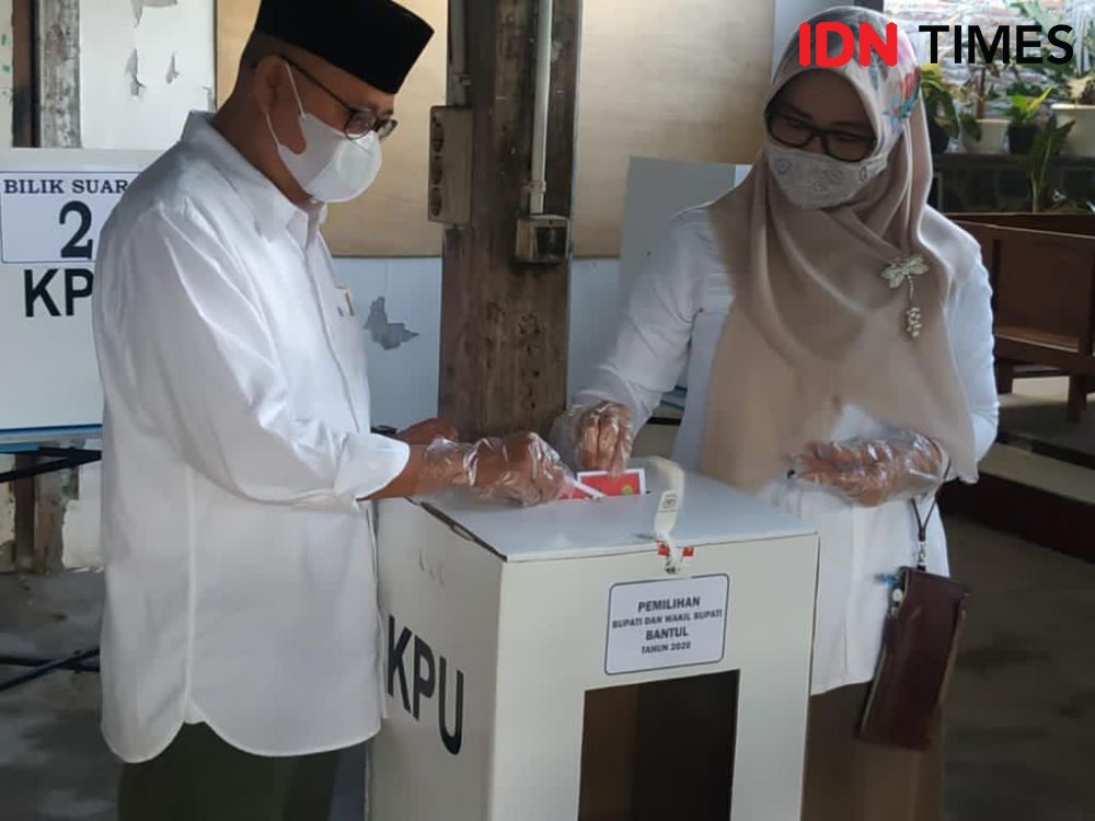 Paslon NoTo Legawa Terima Kekalahan dalam Hitung Cepat Pilkada Bantul