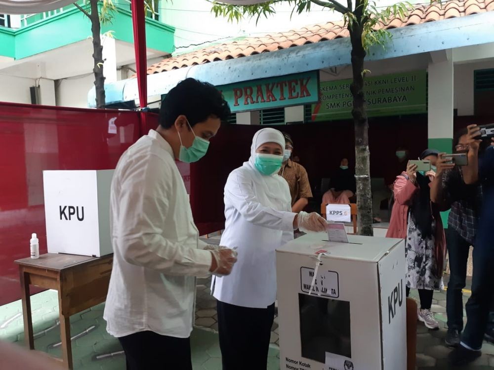 MAJU Unggul dari ERJI di TPS Khofifah