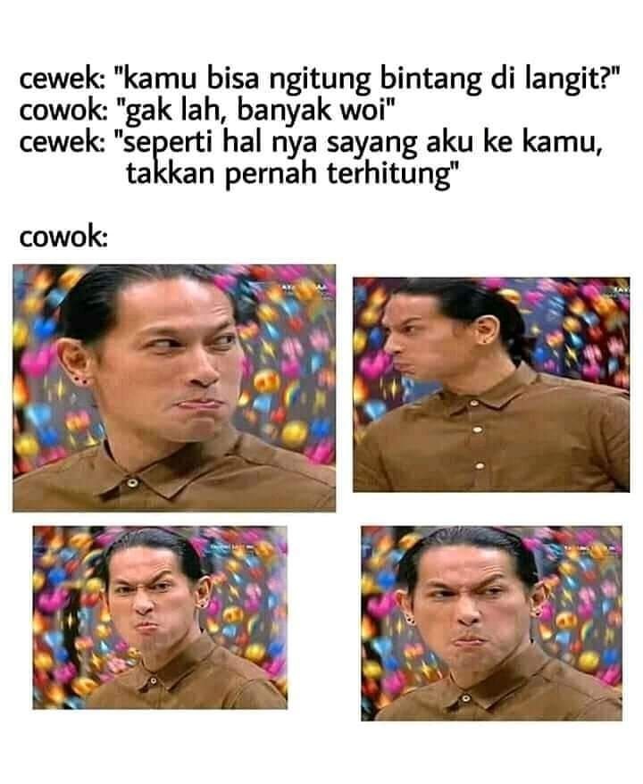 10 Meme Lucu Ekspresi Cowok Ketika Digombalin