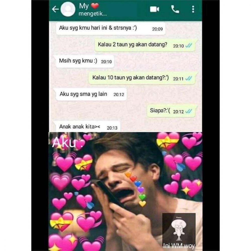 10 Meme Lucu Ekspresi Cowok Ketika Digombalin