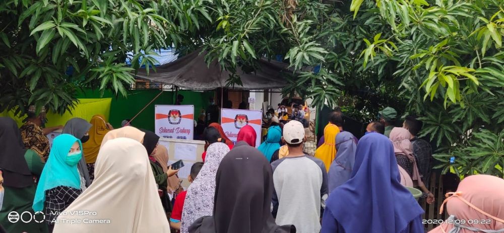 KPU Makassar Akui Tak Semua TPS Jaga Protokol Kesehatan