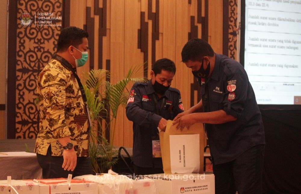 KPU Makassar Rampungkan Rekapitulasi Hasil Suara Pilkada 2020