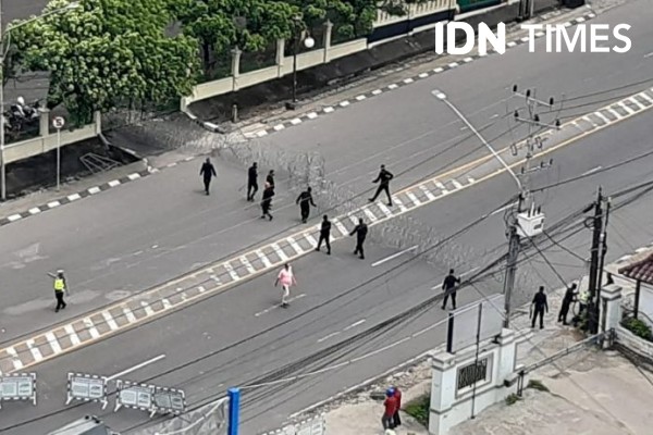 Protes Penahanan Rizieq Shihab, 4 Arah Menuju Polda Sumsel Ditutup