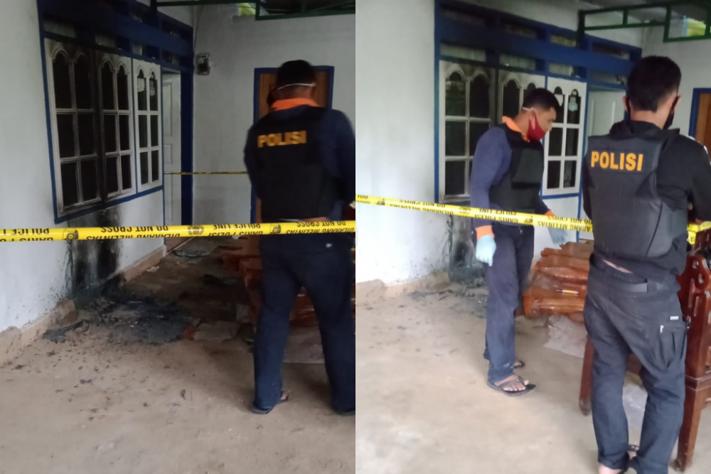 Rumah Ketua KPU Muna Sulawesi Tenggara Dilempar Bom Molotov