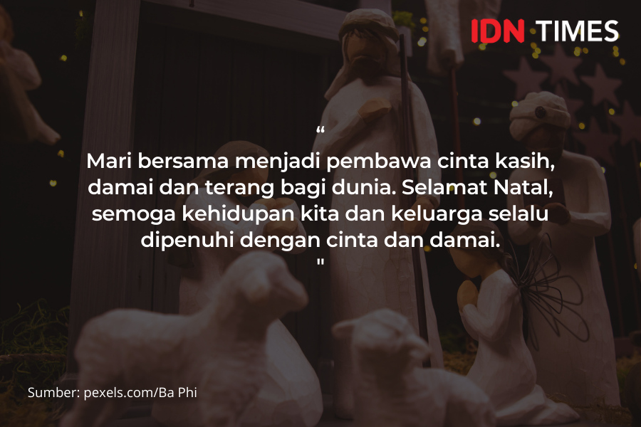 Ide 10 Ucapan Selamat Natal Penuh Sukacita buat Orang Tersayang