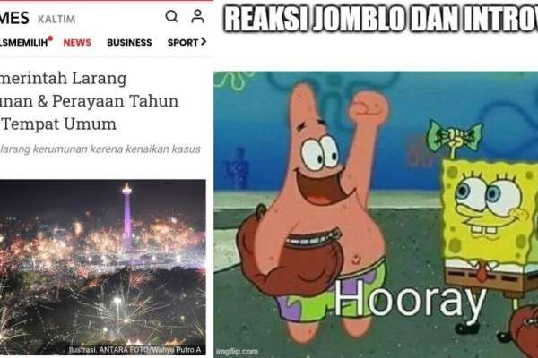 Di Rumah Saja 10 Meme Malam Tahun Baru 2021 Yang Kocak