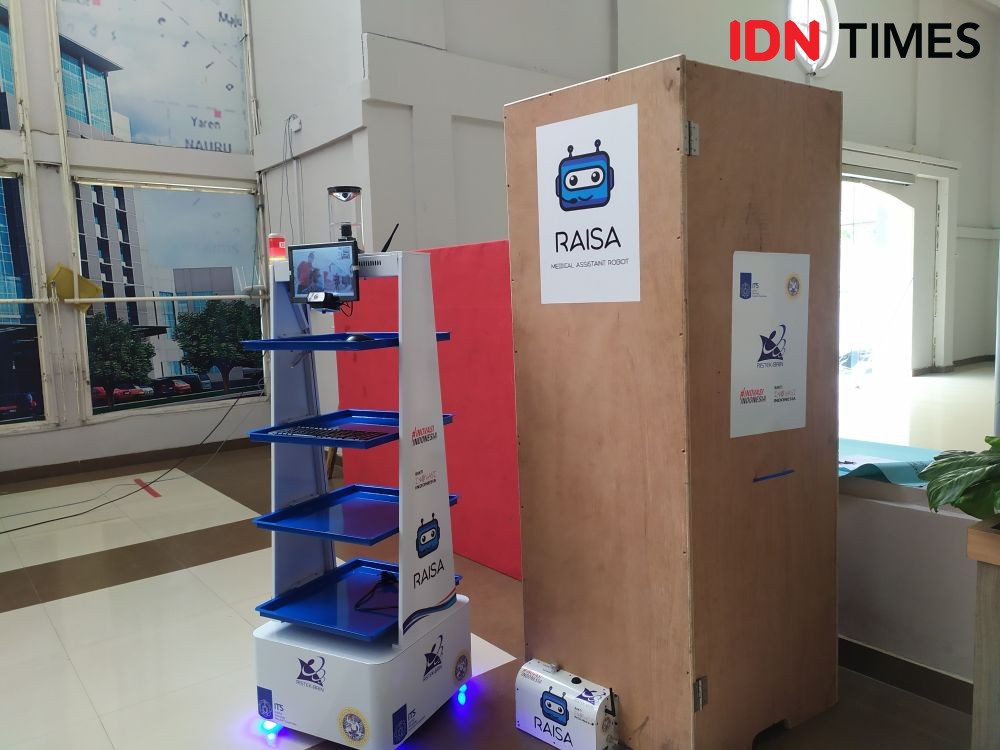 RSMH Palembang Gunakan Raisa, Robot Pelayan Pasien COVID-19 