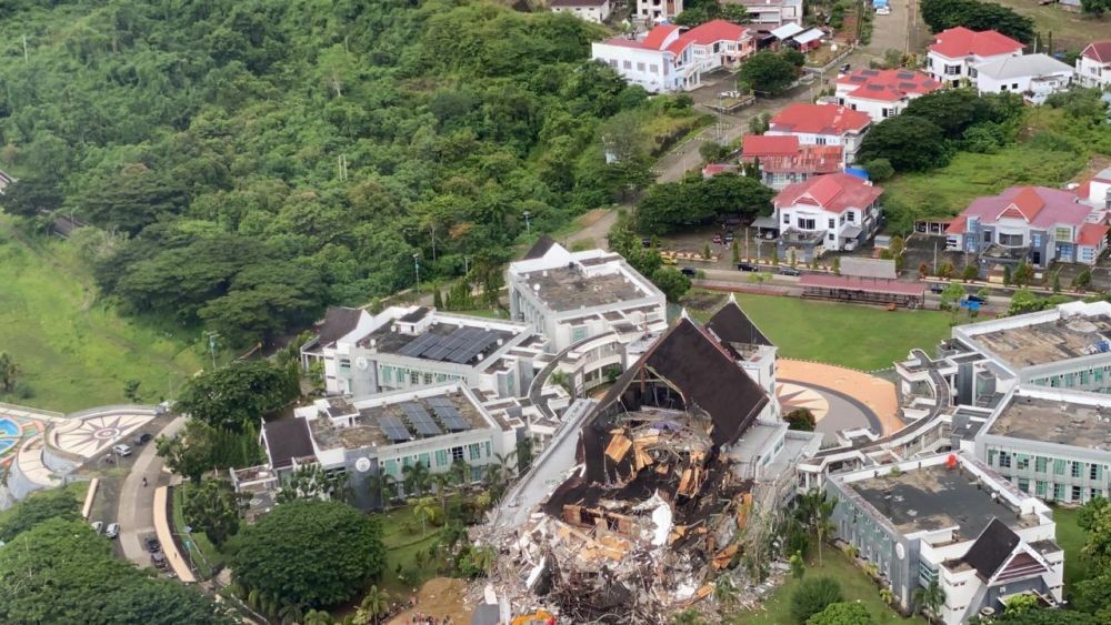 Roboh Diguncang Gempa, Kantor Gubernur Sulbar Hampir Selesai Dibangun