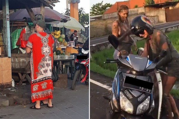 10 Tingkah Konyol Bule di Bali, Mau Ketawa Takut Dosa