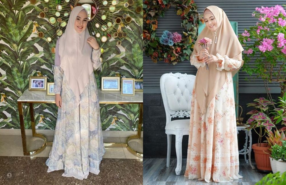 Sama-sama Cetar! 10 Adu Gaya Hijab Kartika Putri Vs Meggy Wulandari
