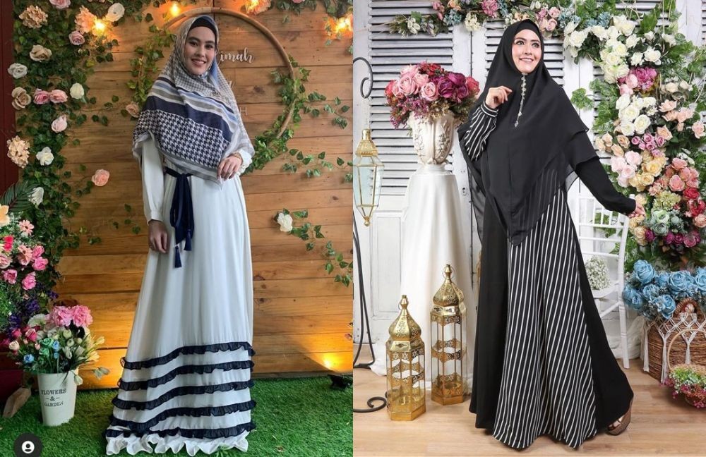 Sama-sama Cetar! 10 Adu Gaya Hijab Kartika Putri Vs Meggy Wulandari
